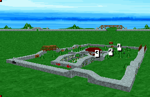 Overview: 3D Lemmings, DOS, Tricky, 37 - Garden Maze